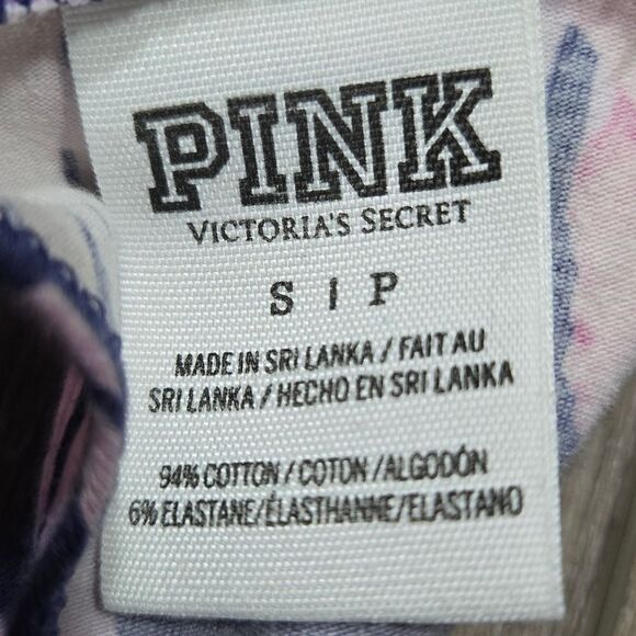 Victoria's Secret Pink Floral Palm Leaf Open Back A-Line Mini Skater Dress small - Picture 8 of 9